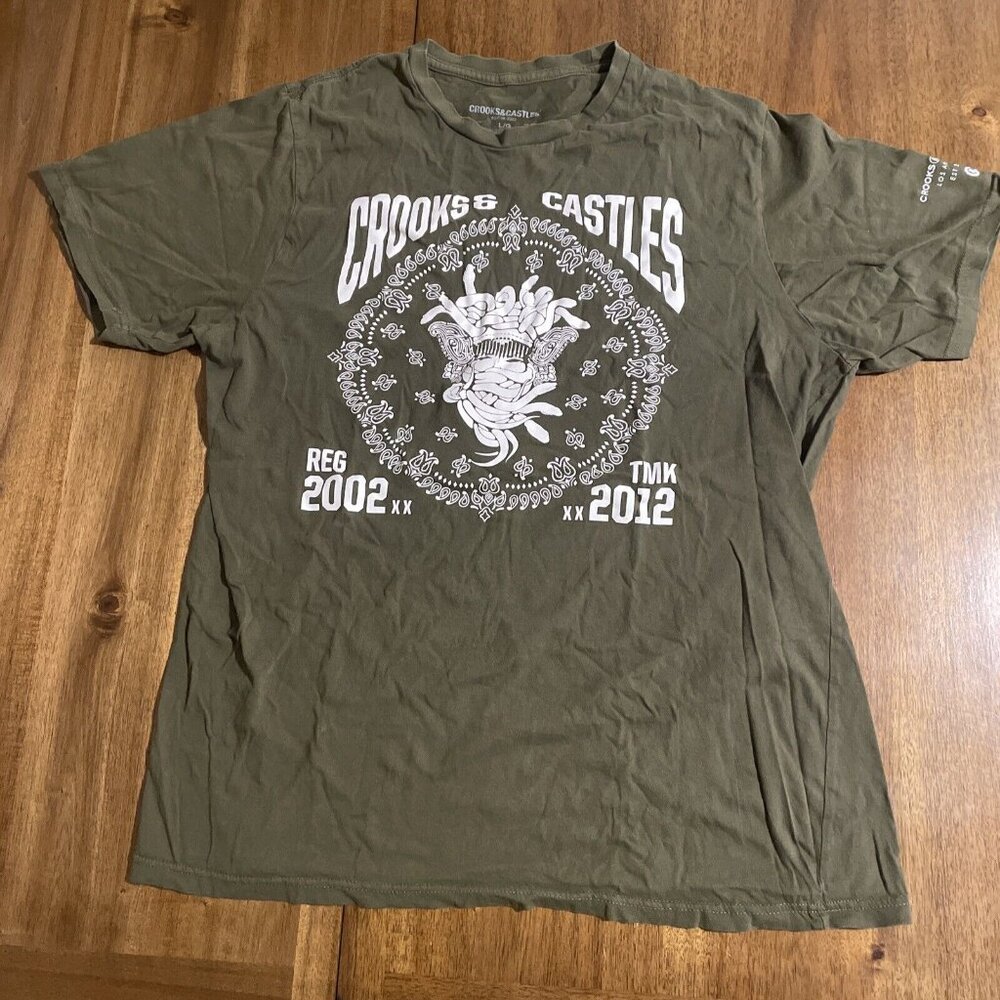 Crooks and Castles Medusa Size Mens Large Vintage Streetwear T-shirt